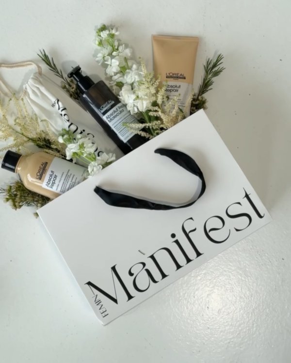 Femin Manifest maišelis su plaukų priežiūros produktais