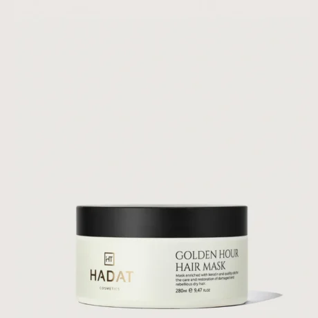 HADAT atkuriamoji kaukė pažeistiems plaukams Golden Hour, 280 ml pakuotė
